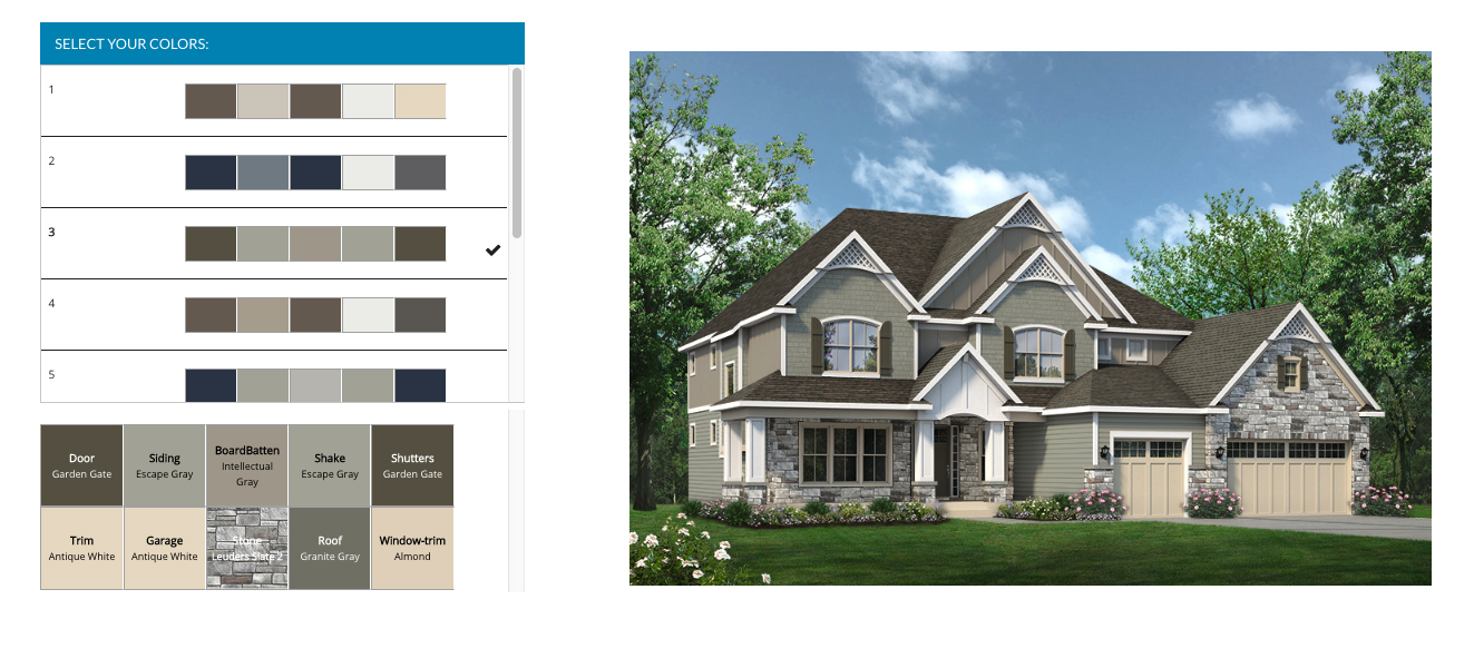 Color Design App Rendering House